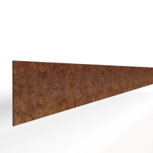 Kantopsluiting Stroke 16,5x300 Corten (exclusief koppelspies + zelftappers)